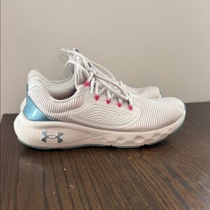Under Armour Women's White and Pink Athletic Shoes